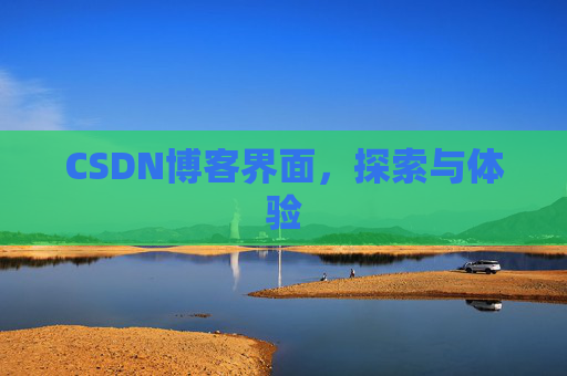 CSDN博客界面,探索与体验