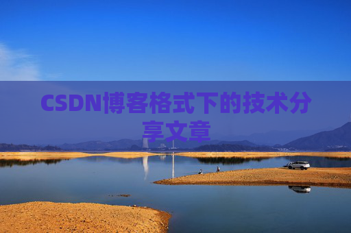 CSDN博客格式下的技术分享文章